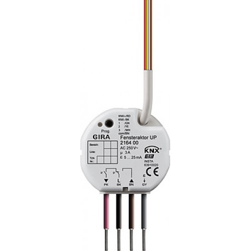 Gira 216400 Устройство управления системой отопления/жалюзи Instabus KNX/EIB, скрытого монтажа арт. 216400