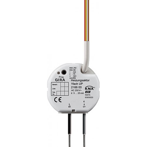 Gira 216600 Устройства управления системой отопления Instabus KNX/EIB, скрытого монтажа арт. 216600