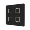Zennio ZVIF4V2A Выключатель сенсорный KNX Flat 4 V2, 4-кнопочный, LED индикация, цвет чёрный арт. ZVIF4V2A (снято с производства)