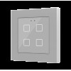 Zennio ZVIF55X1V2S Емкостный сенсорный выключатель с подсветкой (55 x 55 мм) Flat 55 X4v2, цвет серебряный арт. ZVIF55X1V2S (снято с производства)