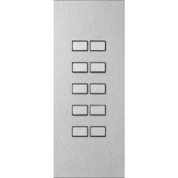 Панель управления Largho X10, сталь, плоские кнопки арт. 60113-10-SF