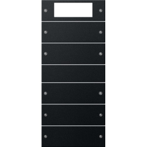 Gira 2195005 Комплект клавиш Plus, 5 шт. (2+3), чёрный, матовый арт. 2195005