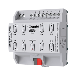 Zennio ZCL-8HT230 HeatingBOX 230V 8X/Контроллер отопления KNX, 8 каналов, 230 VAC арт. ZCL-8HT230