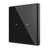 Zennio ZVI-SQTMD2A Выключатель сенсорный KNX Square TMD, 2-кнопочный, 2хAI/DI, термостат, датчик температуры, цвет чёрный арт. ZVI-SQTMD2-A (снято с производства)