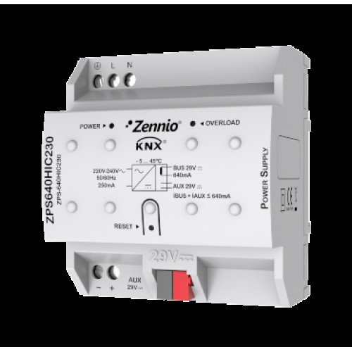 Zennio ZPS-640 HIC230 Источник питания шины KNX, AC230 арт. ZPS-640 HIC230