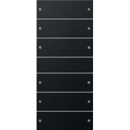 Gira 2186005 Комплект клавиш, 6 шт. (3+3), чёрный, матовый арт. 2186005