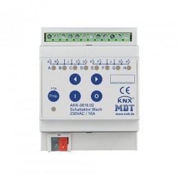 KNX SWITCH ACTUATOR 8F 16A 230VAC COMPACT 70Μ 10ECG