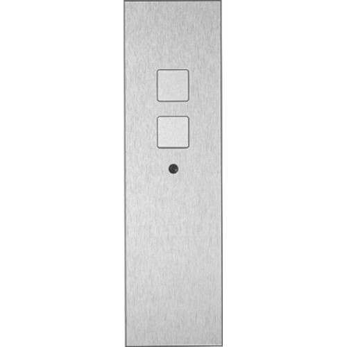 Панель Barchetto 2 LED, сталь, плоские кнопки арт. 61112-02-SF