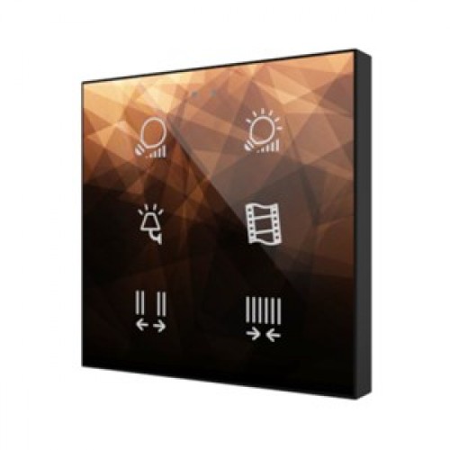 Zennio ZVIF6V2 Выключатель сенсорный KNX Flat 6 V2, 6-кнопочный, LED индикация, 2хAI/DI, цвет на выбор арт. ZVIF6V2 (снято с производства)