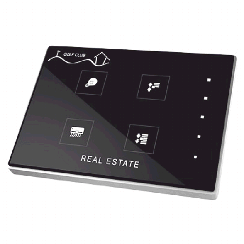 Zennio ZVI-TMDP4 Выключатель сенсорный KNX Touch-MyDesign Plus, 4-кнопочный арт. ZVI-TMDP4