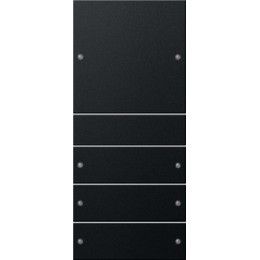 Gira 2184005 Комплект клавиш, 4 шт. (1+3), чёрный, матовый арт. 2184005