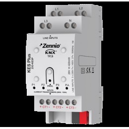 Zennio ZIO-KESP KES Plus/Счетчик электроэнергии KNX KES Plus для 1 и 3 фазных электроустановок арт. ZIO-KESP