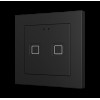 Zennio ZVIT55X2A Выключатель сенсорный KNX Tecla 55 X2, цвет чёрный арт. ZVIT55X2A (снято с производства)