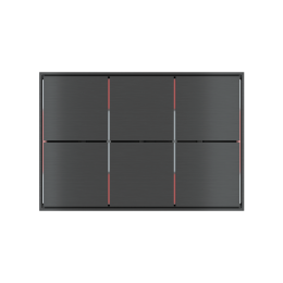 Кнопка 6-кратного нажатия - красный/белый светодиод арт. EK-EH2-TP-RW