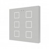 Zennio ZVIF6V2S Выключатель сенсорный KNX Flat 6 V2, 6-кнопочный, LED индикация, 2хAI/DI, цвет серебряный арт. ZVIF6V2S (снято с производства)