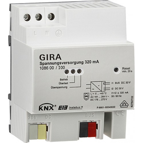 Gira 108600 Блок питания 320 мА со встроенным дросселем арт. 108600
