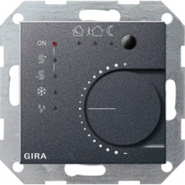 Gira 210028 Многофункциональный термостат Instabus KNX/EIB, антрацит арт. 210028