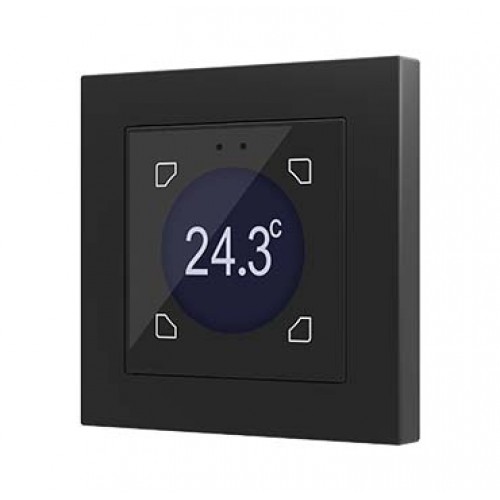 Zennio ZVI-F55D Flat 55 Display / Выключатель KNX сенсорный с дисплеем (стандарт рамки 55x55мм), цвет чёрный арт. ZVI-F55D-A (снято с производства)