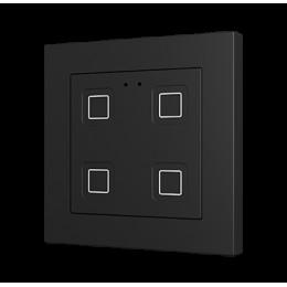 Zennio ZVIT55X4A Выключатель сенсорный KNX Tecla 55 X4, цвет чёрный арт. ZVIT55X4A