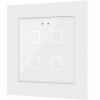 Zennio ZVI-F55X4-GW Выключатель сенсорный KNX Flat F4, 4-кнопочный арт. ZVI-F55X4-GW (снято с производства, замена арт. ZVIF55X4V2GW)