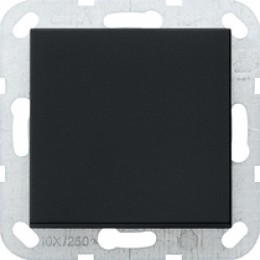 Gira System55 Выключатель одноклавишный с клавишей, черный матовый арт. 0126005