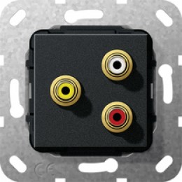 c-audio
  c-video solder conn. Insert black m арт. 563810