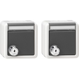 set
  2x SCHUKO HC lock id.lock + in.sp. WP SM grey арт. 456030