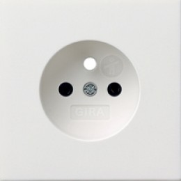 cov.
  sock. earth pin + SH Gira F100 p.white арт. 0945112