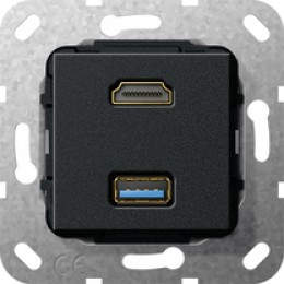 Разъем HDMI, USB 3.0 A Черный арт. 567810