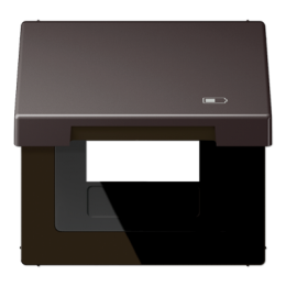 Coperchio a cerniera con simbolo "caricabatteria" per caricabatteria USB, alluminio scuro арт. AL2990KLUSBD