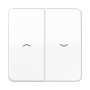 Copritasti con frecce per Switch e pulsante veneziane, bianco alpino арт. CD595PWW