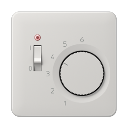 Mascherina per inserto termostato per ambienti TR231U e TR241U, grigio chiaro арт. CDTR231PLLG
