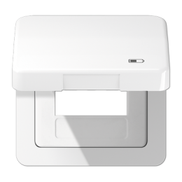 Coperchio a cerniera con simbolo "caricabatteria" per caricabatteria USB, bianco alpino арт. CD590KLUSBWW