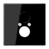 Adattatore (fissagio a vite) per due prese piccole (prese per altoparlanti), nero арт. LS962SW