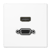 Connettore HDMI/VGA per il programma LS (comprensivo di supporto ad anello, fissaggio a vite), bianco alpino арт. MALS1173WW