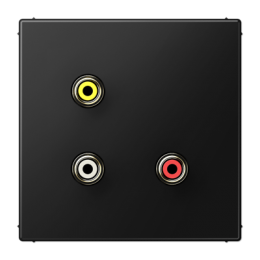 Connettore per video composito / S-Video per il programma LS (comprensivo di supporto ad anello, fissaggio a vite), nero grafite opaco арт. MALS1031SWM