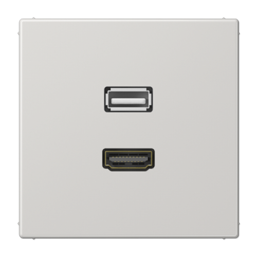 Connettore HDMI/USB per il programma LS (comprensivo di supporto ad anello, fissaggio a vite), grigio chiaro арт. MALS1163LG