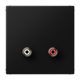 Connettore RCA audio per i programmi LS (comprensivo di supporto ad anello, fissaggio a vite), nero арт. MALS1021SW