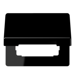 Coperchio a cerniera per prese e apparecchi con mascherina 50 x 50 mm, nero арт. SL590KLSW