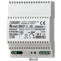 Alimentatore da barra DIN per Smart Control SC1000KNX, 24 VDC , 1,5 A арт. NT2415REGVDC