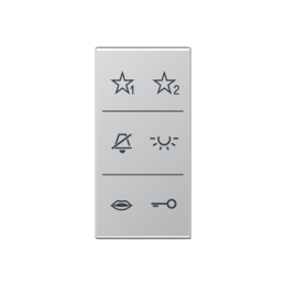Symbol cover audio per serie AS e A, alluminio арт. SIA6ADCAL