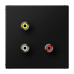 Connettore per video composito / S-Video per il programma LS (comprensivo di supporto ad anello, fissaggio a vite), nero арт. MALS1031SW