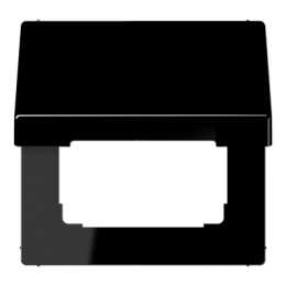 Coperchio a cerniera per prese e apparecchi con mascherina 50 x 50 mm (con molla di richiamo), nero арт. LS990KLSW