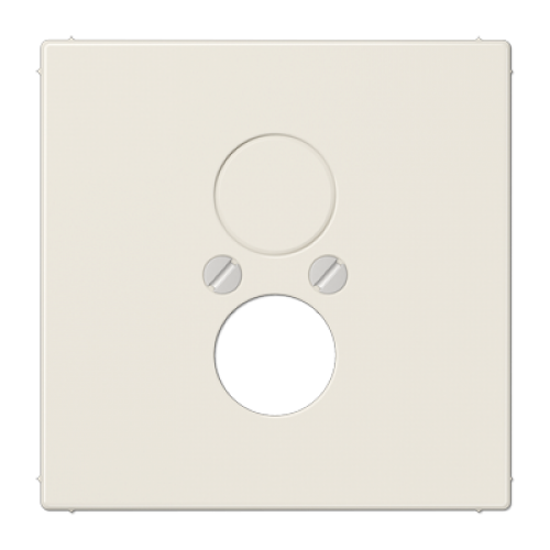 Adattatore (fissagio a vite) per due prese piccole (prese per altoparlanti), bianco арт. LS962