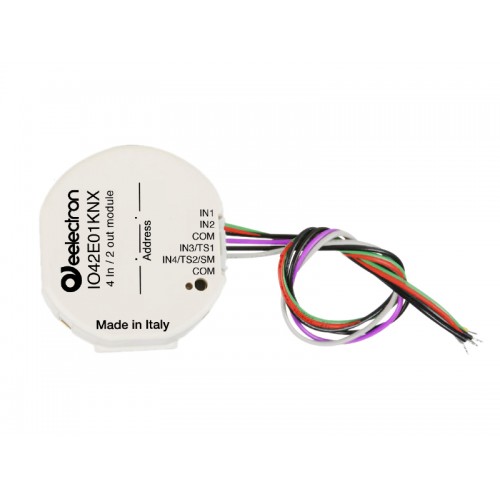 ВСТРОЕННЫЙ МОДУЛЬ 4 ВХОДА /2 ВЫХОДА, BLE BEACON, KNX SECURE арт. IO42E01KNX