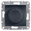 Rotary Dimmer, 315 VA, 2-way - Anthracite // (Without Frame) - (EU C / F Type) Без рамки