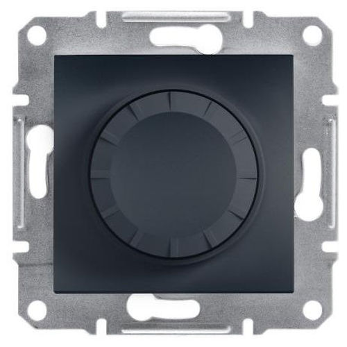 Rotary Dimmer, 315 VA, 2-way - Anthracite // (Without Frame) - (EU C / F Type) Без рамки