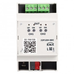 J2F10H-SEC KNX Безопасный привод жалюзи/рольставен 2 раза по 10 А, ручное управление