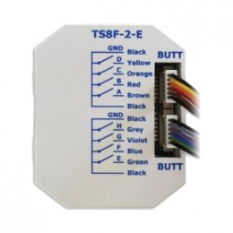TS4FL-2-SEC Интерфейс кнопки KNX Secure с 4 входами и 4 выходами (светодиоды), с отдельными проводами