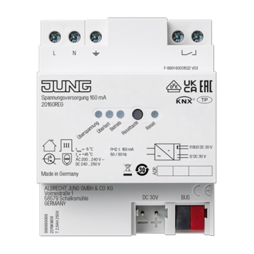 Блок питания KNX, 160 мA арт. 20160REG